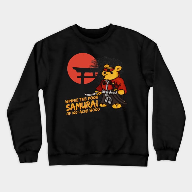 Winnie The Pooh - Samurai of 100-Acre Wood Crewneck Sweatshirt by Alt World Studios